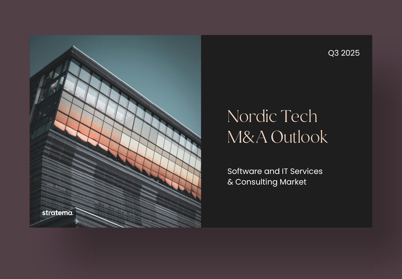 Markedsutsikter for M&A i nordisk teknologisektor Q3 2025